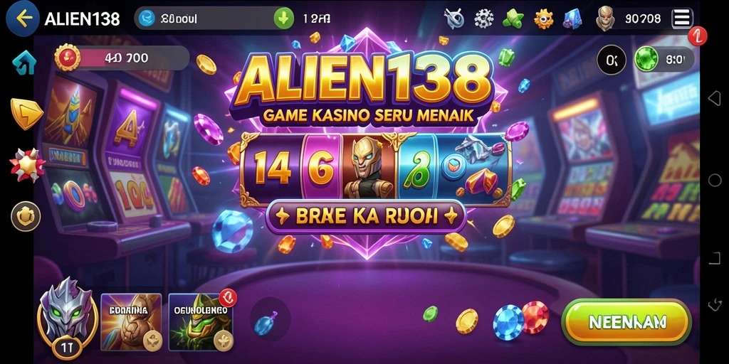 Tampilan menarik dari gameplay Kasino di ALIEN138.