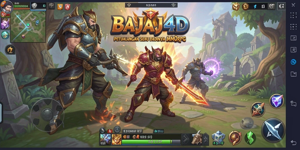 Screenshot gameplay BAJAJ4D yang seru di dunia MMORPG.