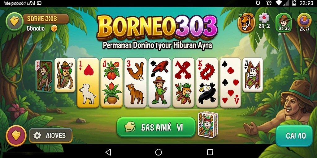 Screenshot gameplay Domino yang menarik dan interaktif.