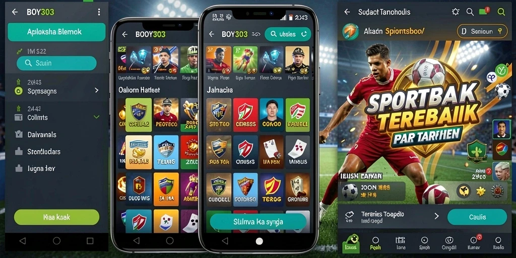 Tampilan gameplay Sportsbook yang mendebarkan di BOY303.