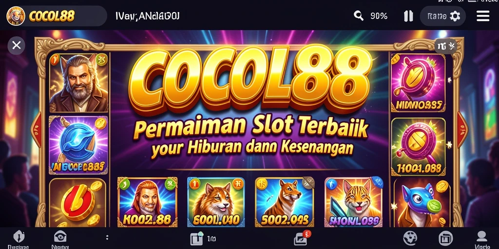 Tampilan mendebarkan dari gameplay Slot COCOL88.