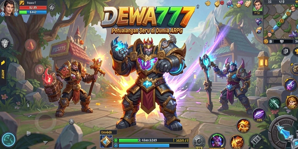 Tampilan gameplay seru dalam DEWA777 dengan pertarungan yang dinamis.