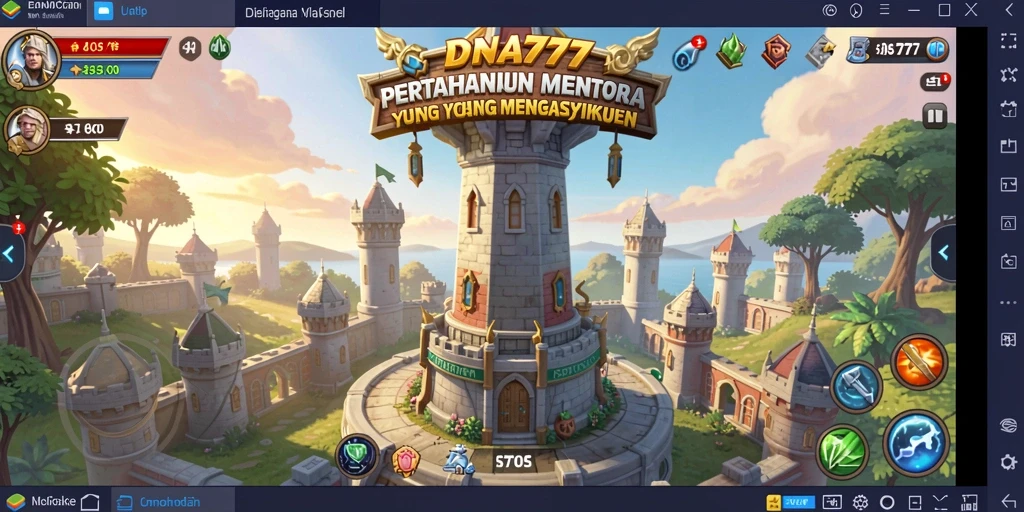 Tampilan gameplay yang mendebarkan dalam Tower Defense