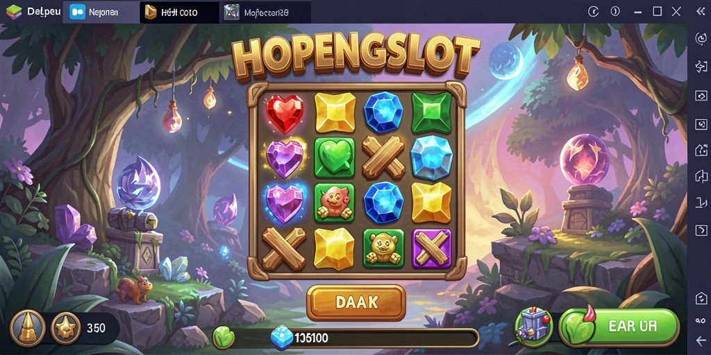 Tampilan menarik gameplay HOPENGSLOT dalam aksi Match-3.