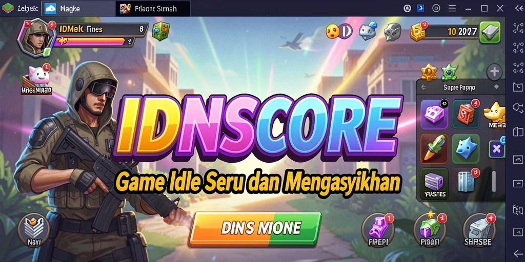 Screenshot IDNSCORE menampilkan aksi gameplay Idle yang asyik dan menghibur.