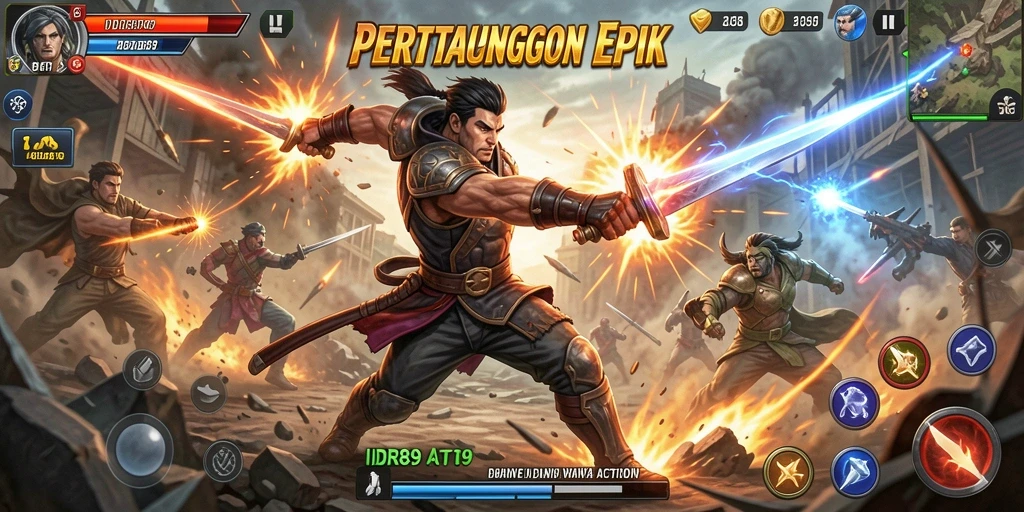 Tampilan gameplay seru dan dinamis di IDR89.
