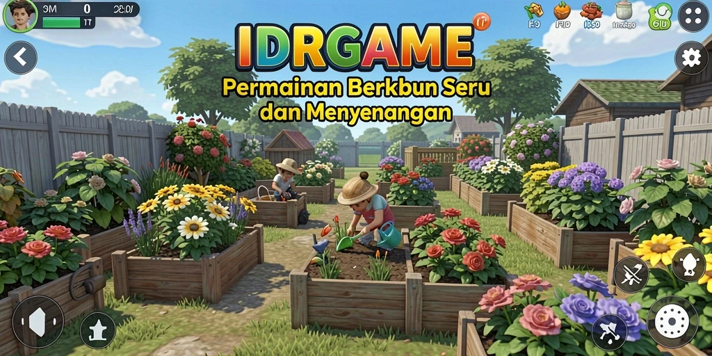 Tampilan gameplay menarik dari <strong>IDRGAME</strong> saat bercocok tanam.
