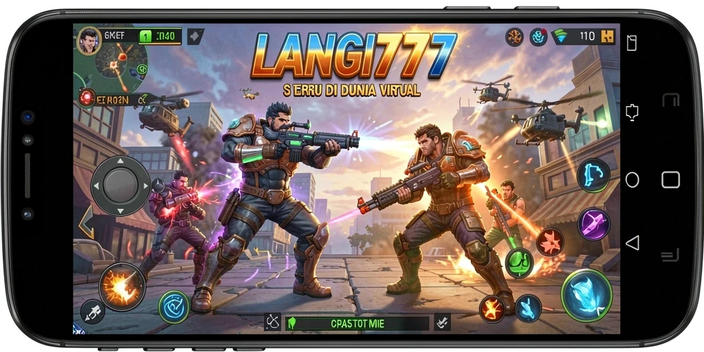 Tangkapan layar LANGIT777 memperlihatkan karakter yang sedang bertarung di arena.