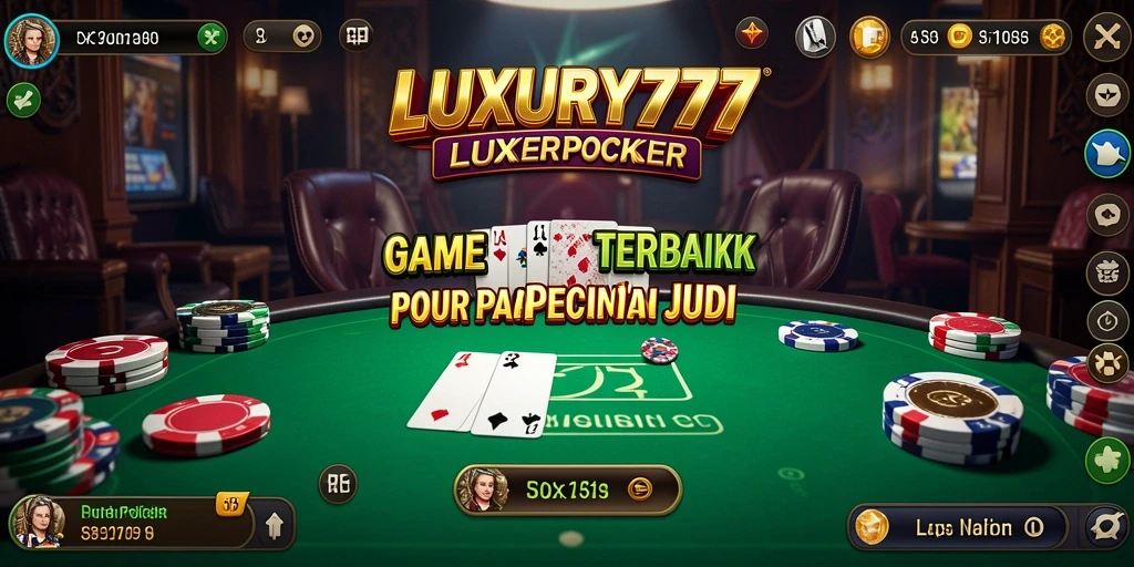 Tampilan gameplay Poker menarik di LUXURY777.