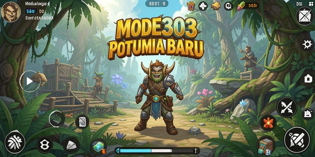 Screenshot gameplay MODE303 menampilkan petualangan seru di dunia yang penuh misteri.