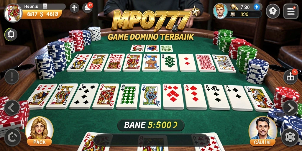 Screenshot MPO777 menampilkan gameplay seru domino yang mengasikan.