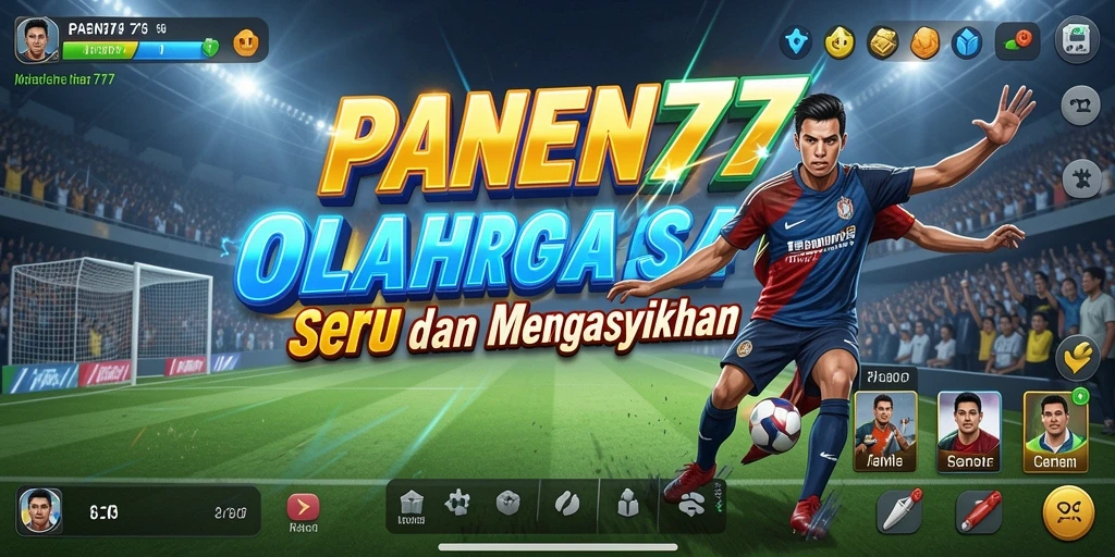 Tampilan gameplay seru di <strong>PANEN77</strong> dengan aksi olahraga yang mendebarkan.