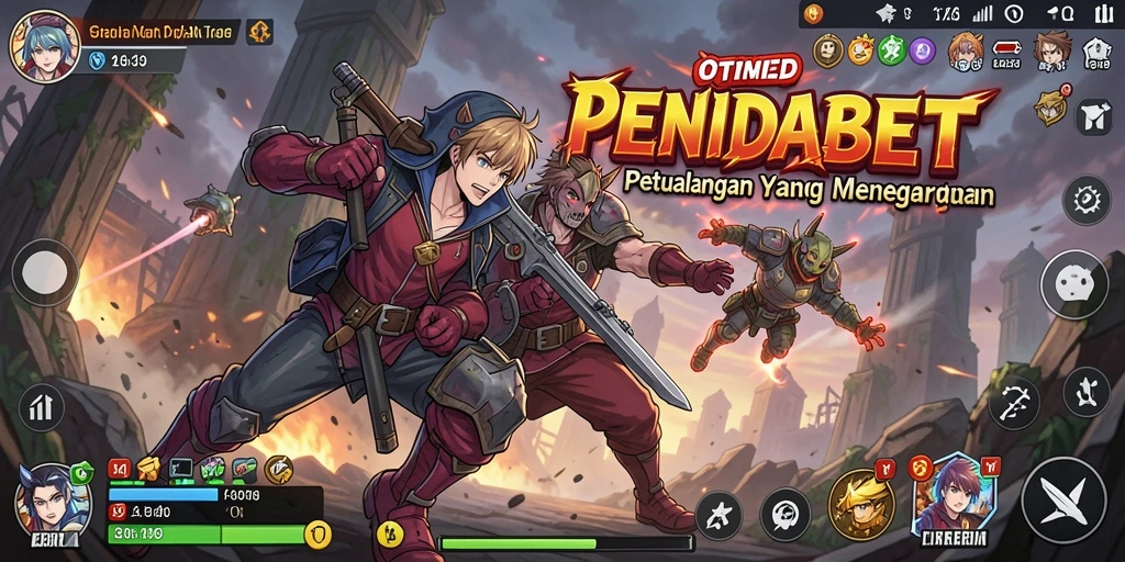 Tampilan penuh aksi dari gameplay PENIDABET yang menarik.