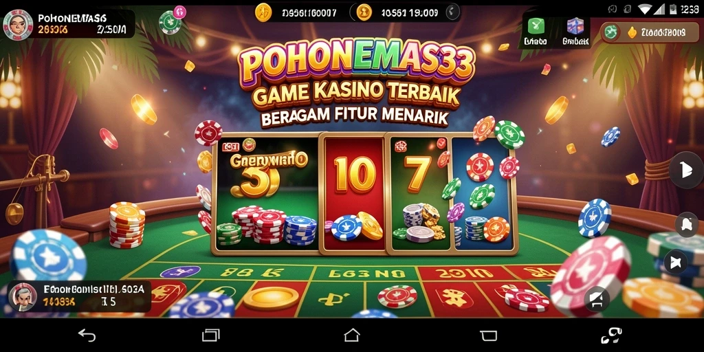 Tampilan gameplay menarik dari POHONEMAS33 di platform kasino.