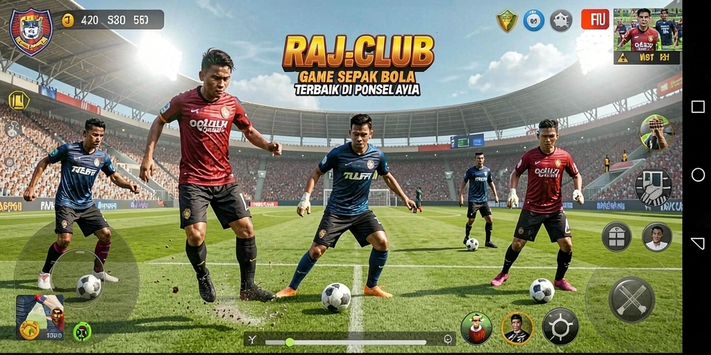 Gameplay dinamis dan seru dalam RAJACLUB.