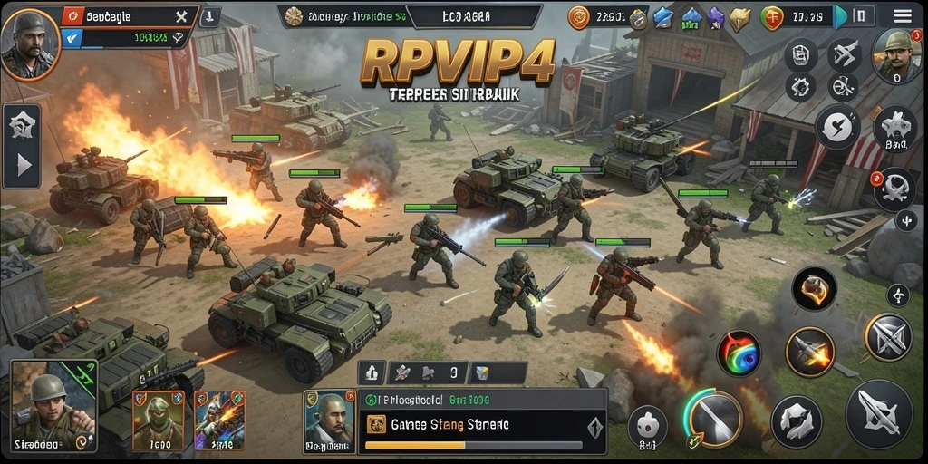 Tampilan gameplay RPVIP4 yang menegangkan dan strategis.