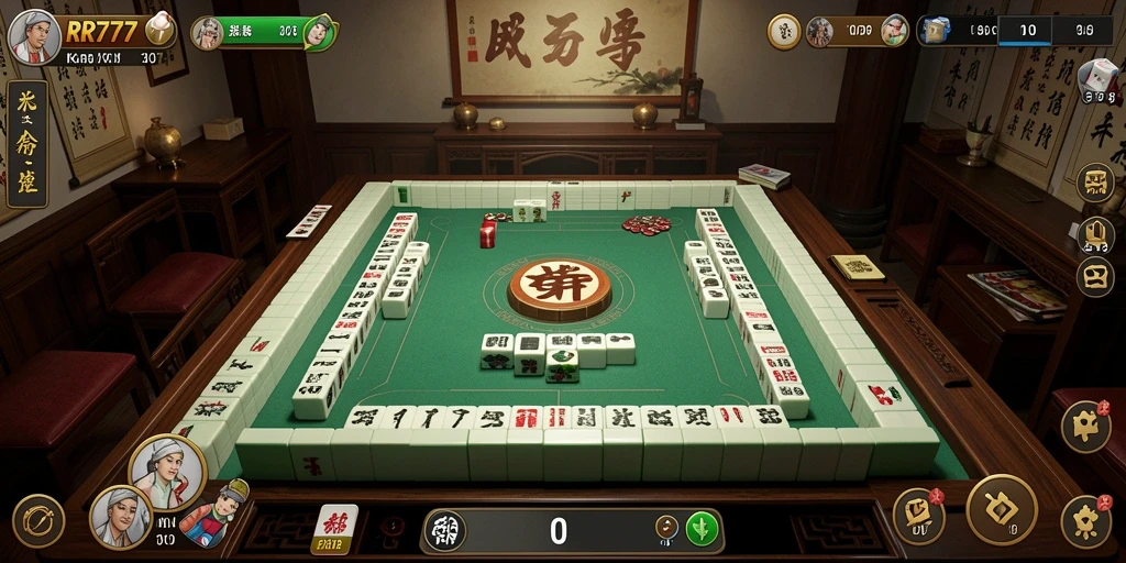 Screenshot utama RR777 menunjukkan gameplay Mahjong yang menarik dan menantang.