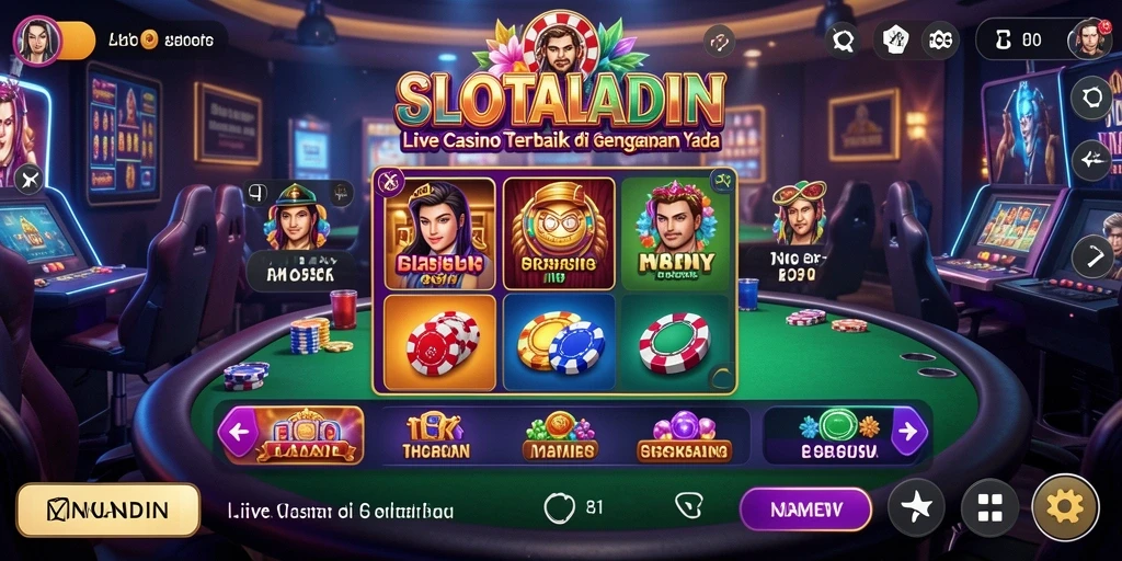 Gameplay Live Casino yang mengasyikkan di SLOTALADIN.