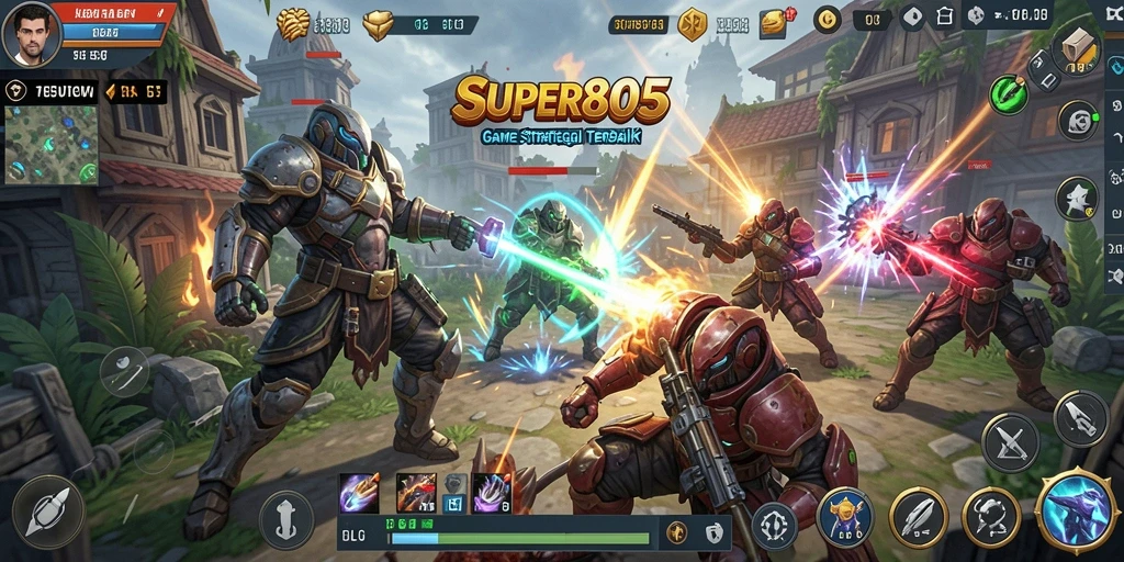 Tampilan screenshot utama SUPER805 dengan gameplay SLG yang menarik.