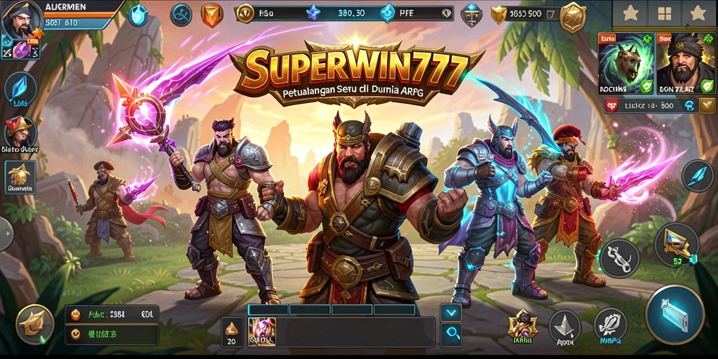 Screenshot gameplay SUPERWIN777 menampilkan aksi pertarungan yang mendebarkan.
